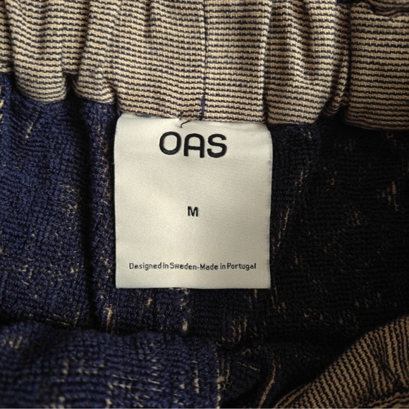 OAS Geometric Pattern Terry Sweatpants - Picture 4 of 6